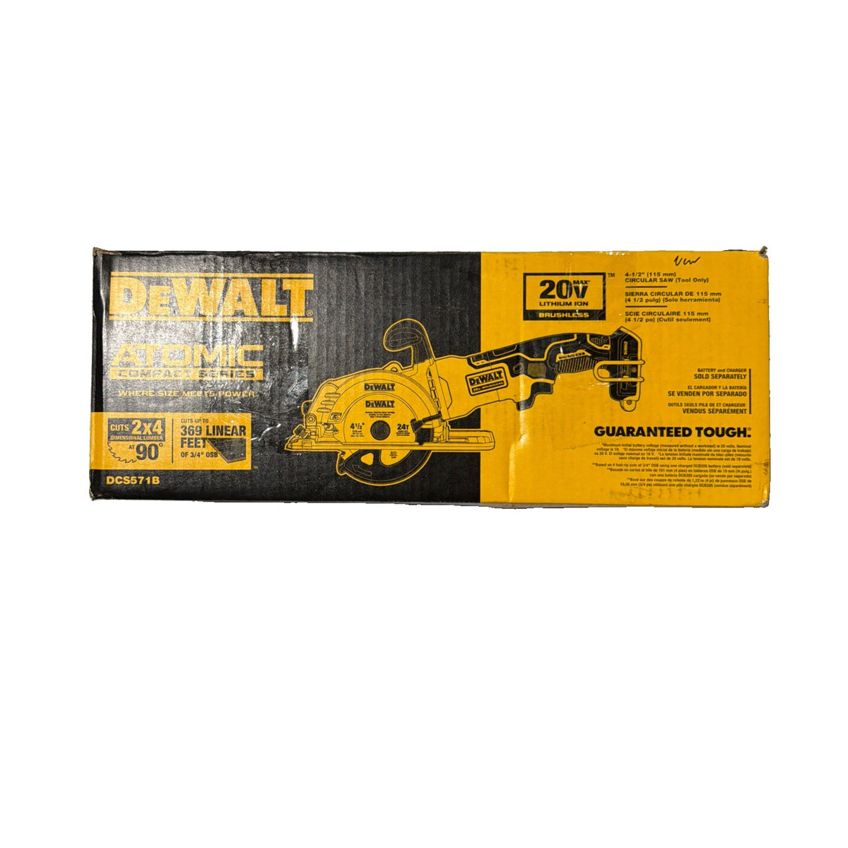 DEWALT ATOMIC 20V MAX Cordless Brushless 4-1/2 in. Circular Saw (Tool Only)