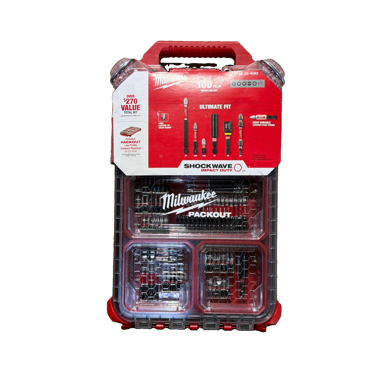 Milwaukee 48-32-4082 100PC Shockwave PACKOUT Kit