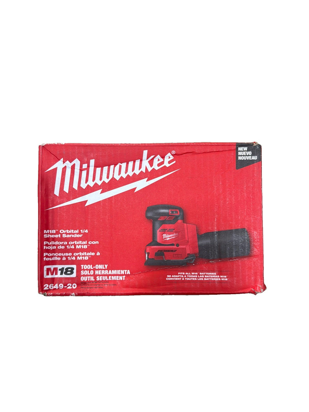 ⭐️NEW⭐️  Milwaukee M18 Orbital 1/4" Sheet Sander 2649-20