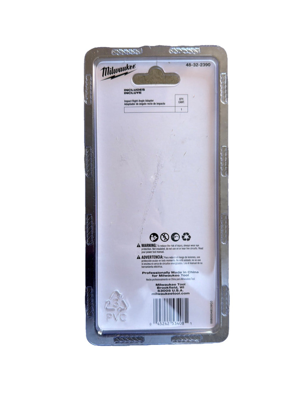 Milwaukee Shockwave 48-32-2390 Right Angle Adapter - Red