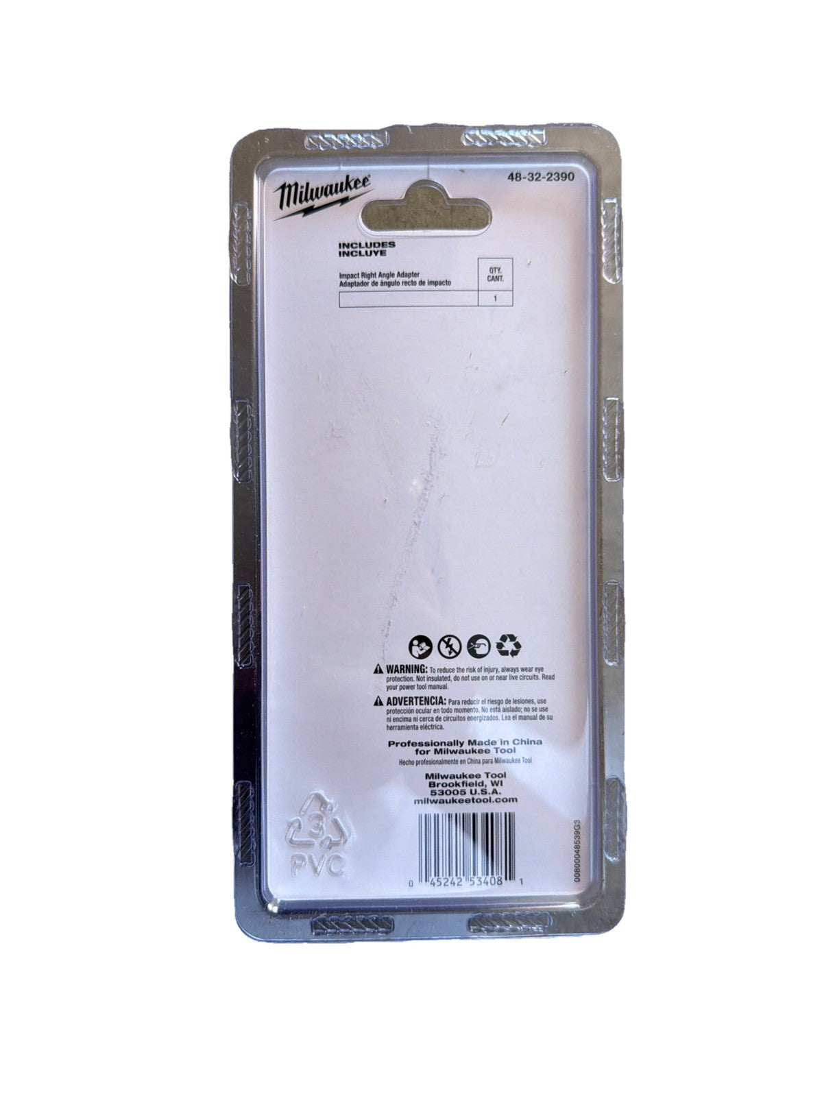 Milwaukee Shockwave 48-32-2390 Right Angle Adapter - Red