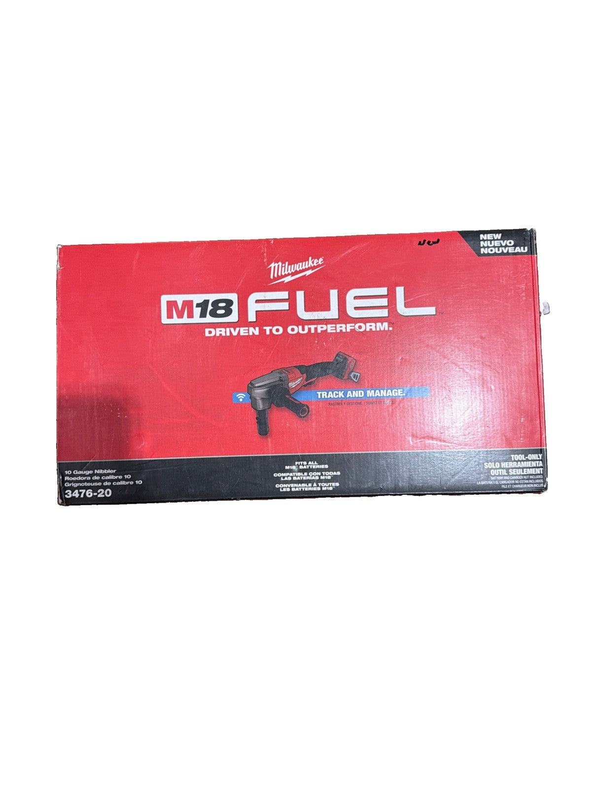 Milwaukee 3476-20 M18 FUEL 18V 10 Gauge Li-Ion Cordless Nibbler - Bare Tool