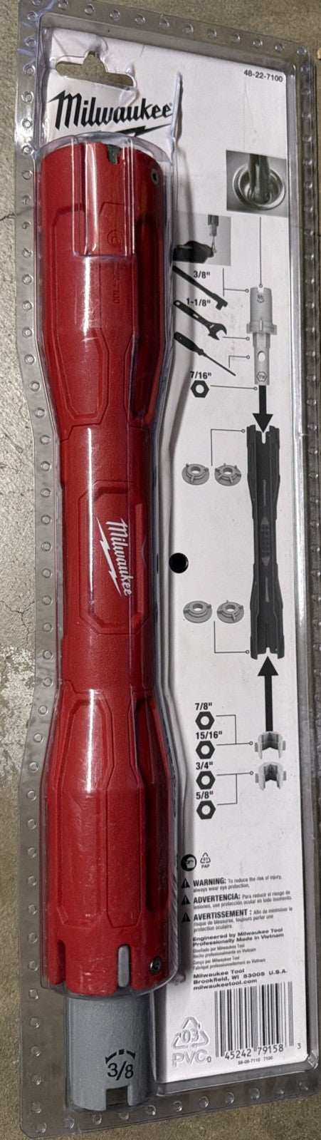 Milwaukee 48-22-7100 Faucet Swap-Out Wrench Long Handle Best Access NWB