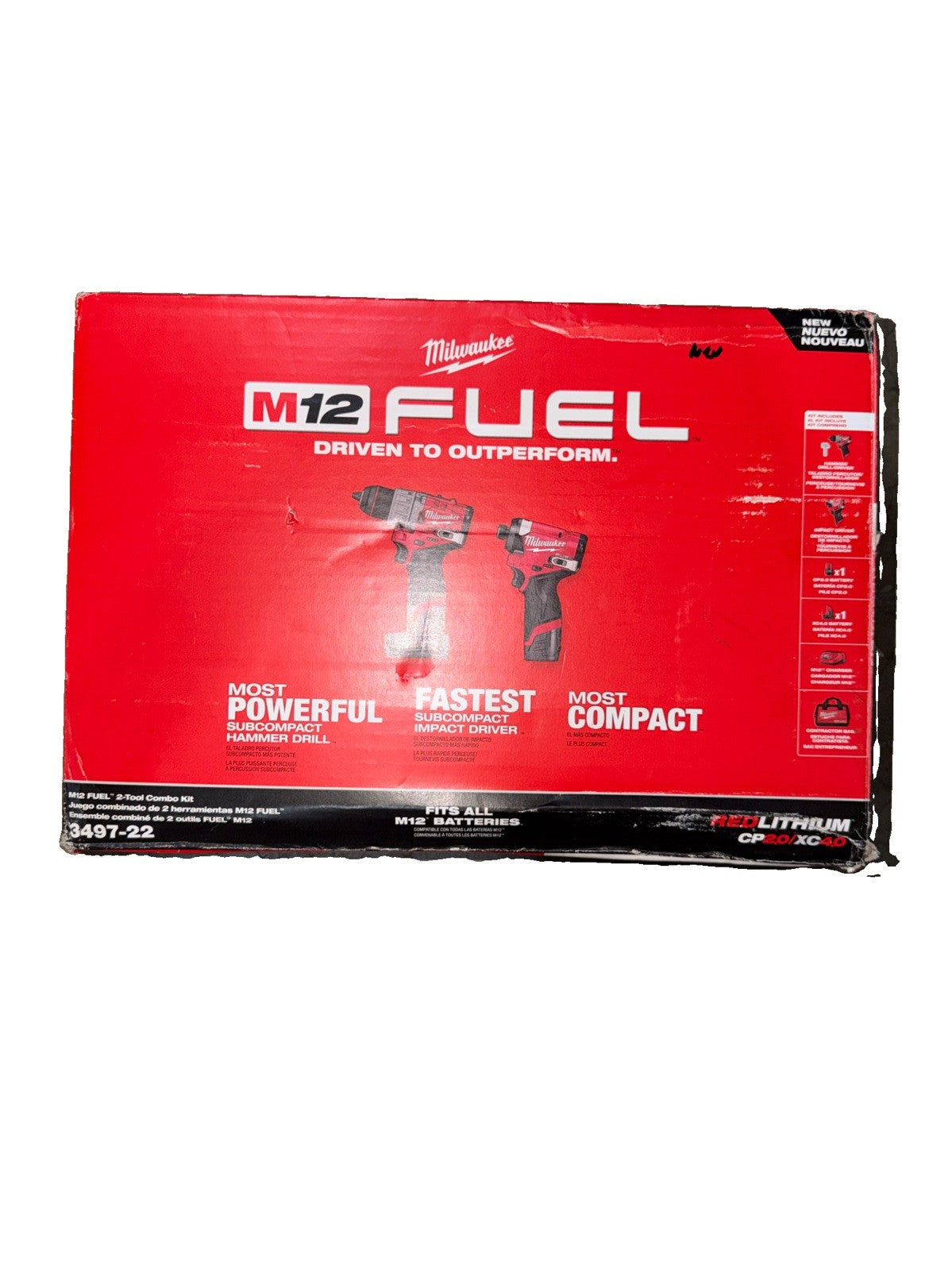 Milwaukee 3497-22 M12 FUEL 2-Tool Combo Kit