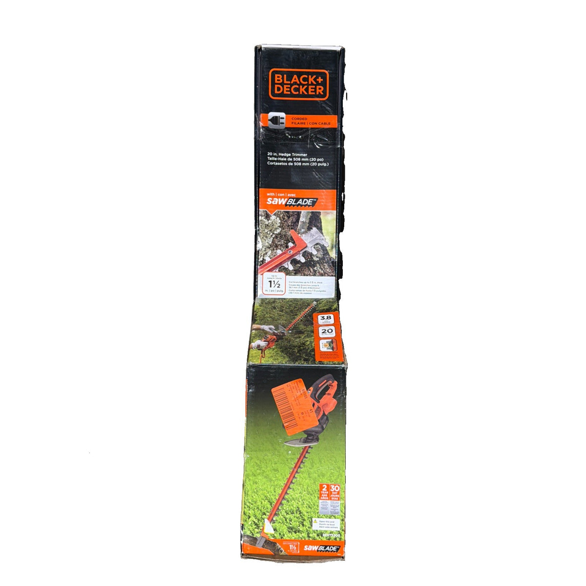 BLACK+DECKER Hedge Trimmer With Saw, 20-Inch, Corded - BEHTS300
