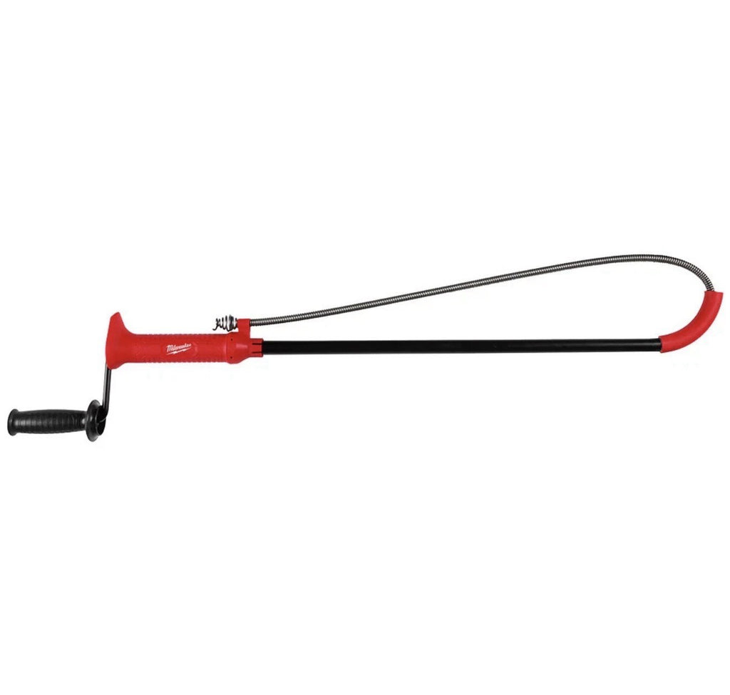 Milwaukee 48-22-5765 3' Toilet Auger w/ Extended Cable Head and Rubber Boot