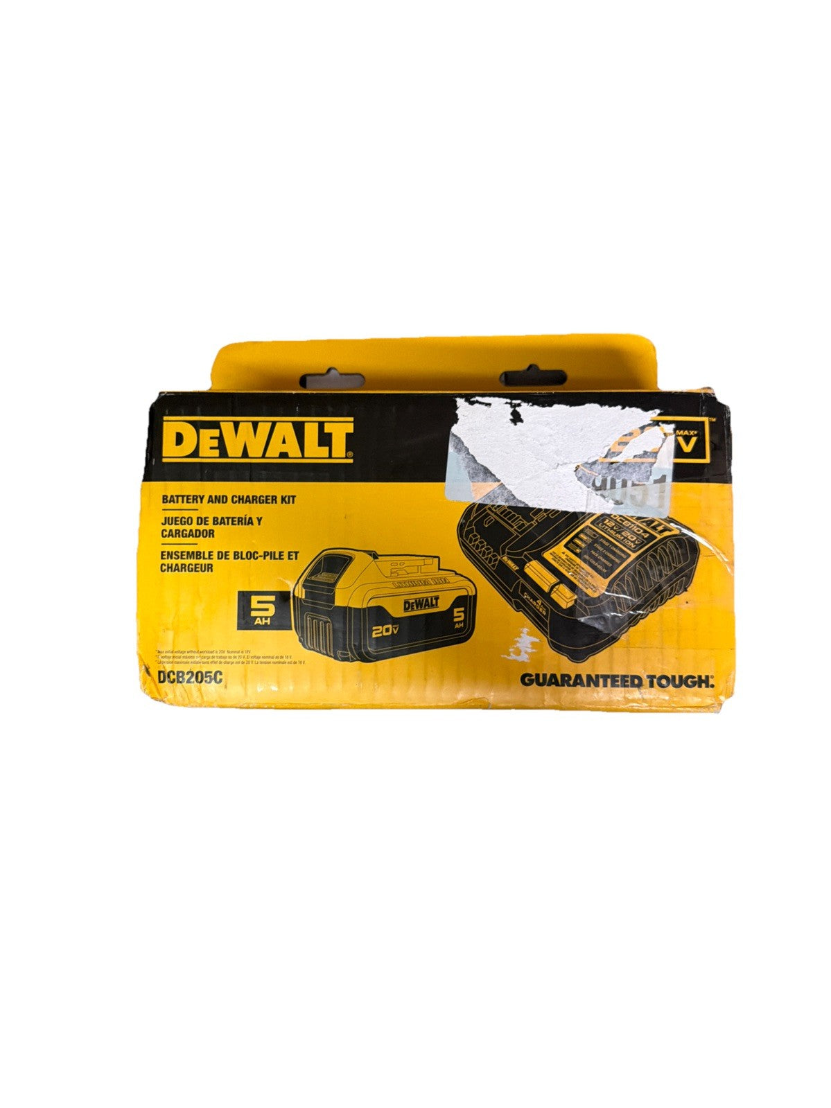 New Dewalt DCB205C 20V Volt Max (DCB205 Battery &  DCB1104 Charger) NIB