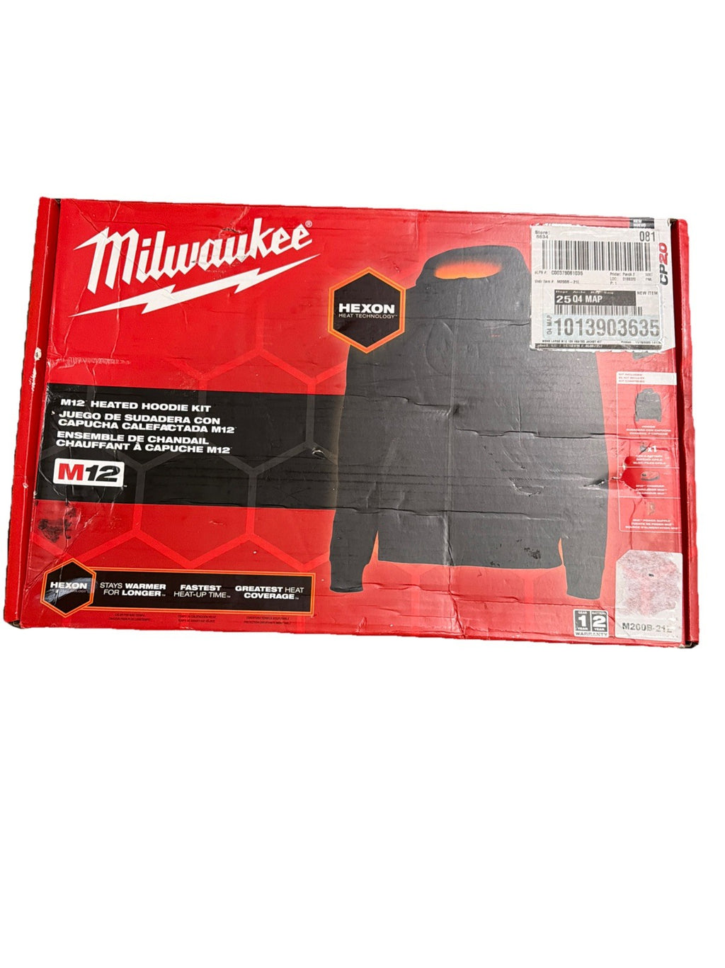 Milwaukee Electric - M12 BLK Heated Hoodie KIT L