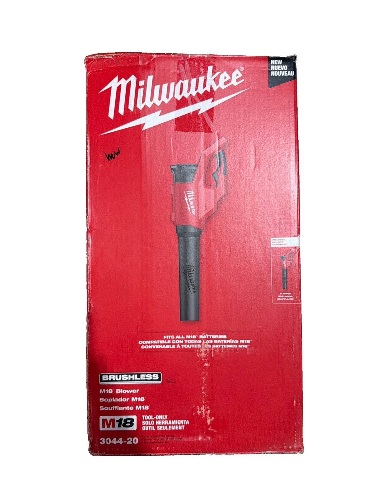 Milwaukee M18 120 MPH 450 CFM 18V Cordless Battery Powered Leaf Blower 3044-20