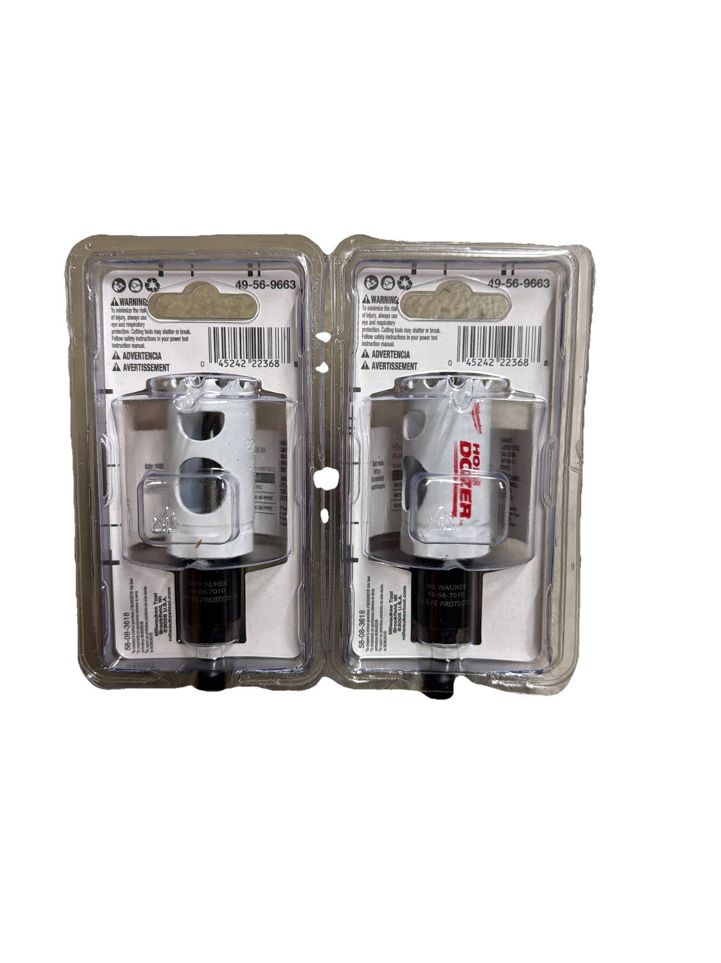 Milwaukee Tool 49-56-9663 1-1/8 In. Hole Dozer Bi-Metal Hole Saw Pack Of 2