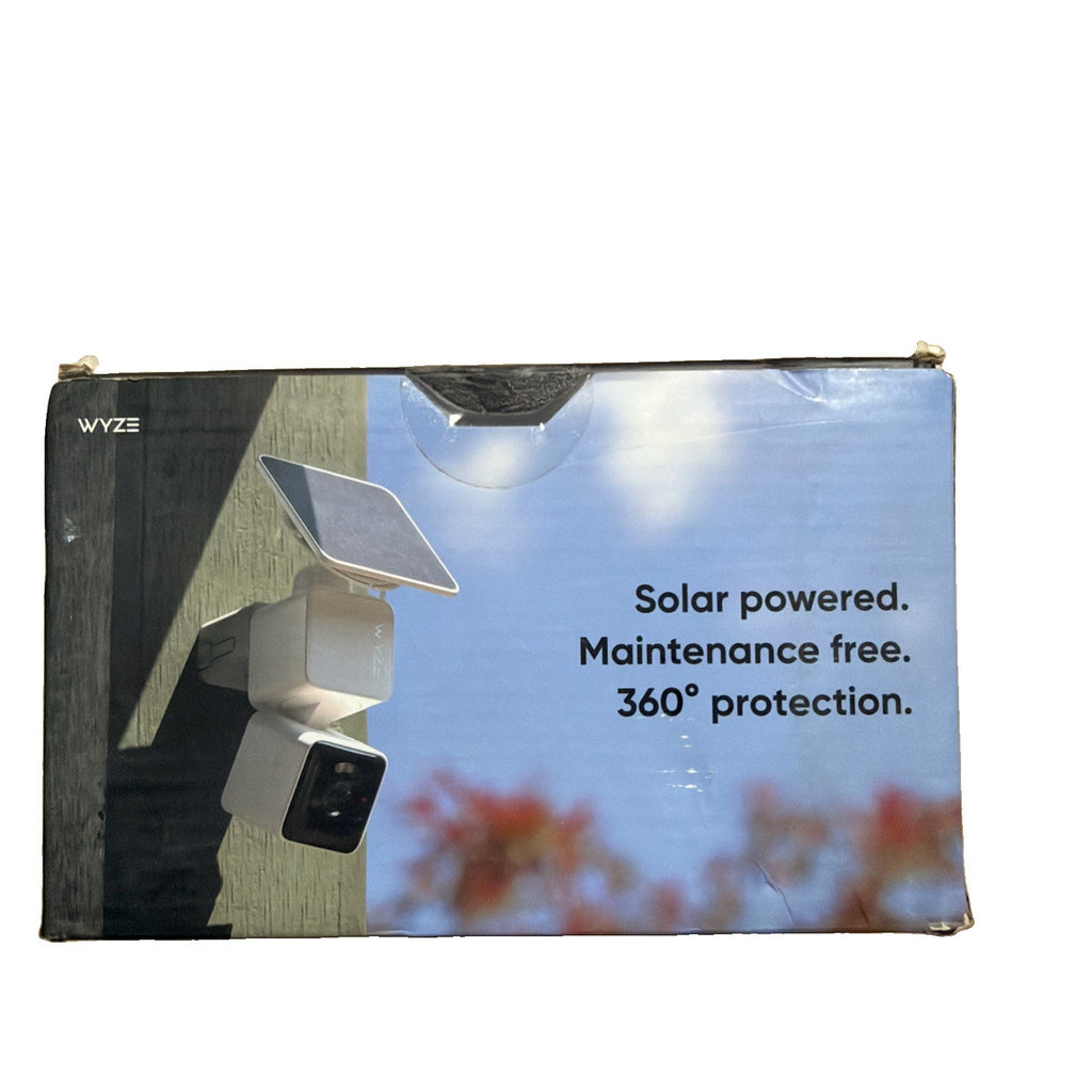 Wyze Solar Cam Pan 2 Pack 2K Battery Security Cameras w/ Solar Panels SEALED