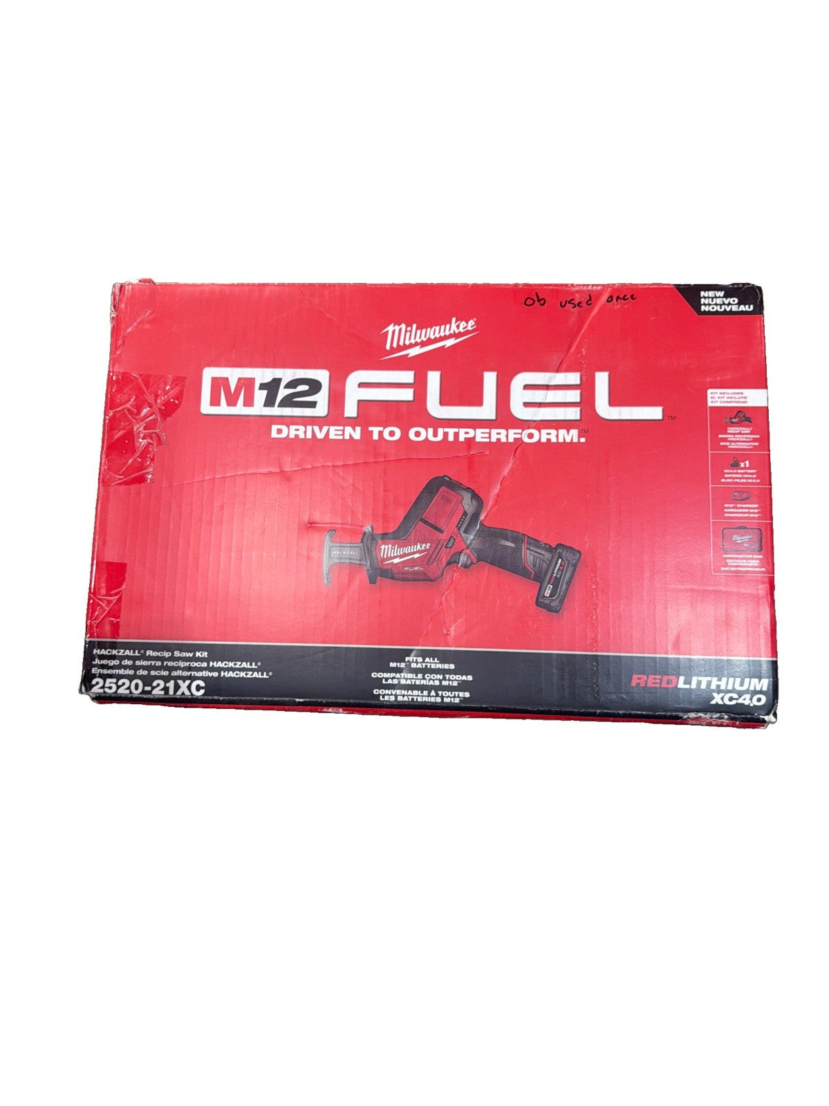 Milwaukee Tool 2520-21XC Hackzall Reciprocating Saw Kit with 4.0 Battery