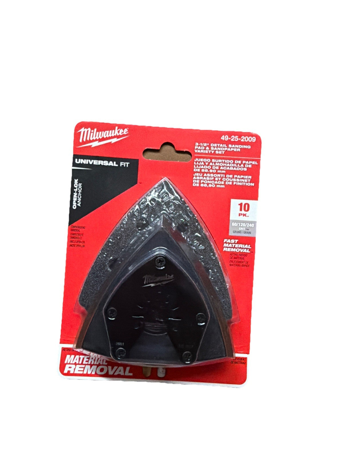 Milwaukee 49-25-2009 OPEN-LOK™ Triangle Sanding Pad and Paper Set