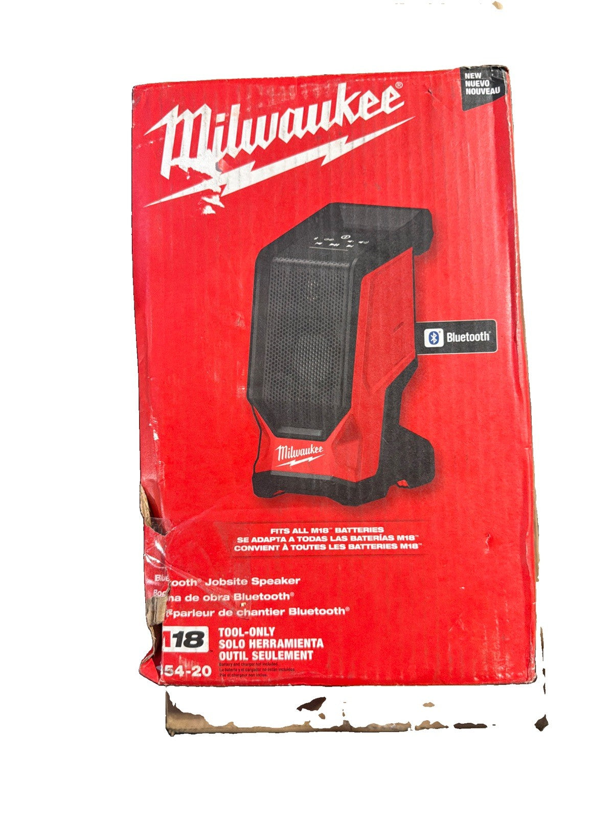Milwaukee 2954-20 M18 18V Cordless  Bluetooth Jobsite Speaker - Bare Tool SEALED