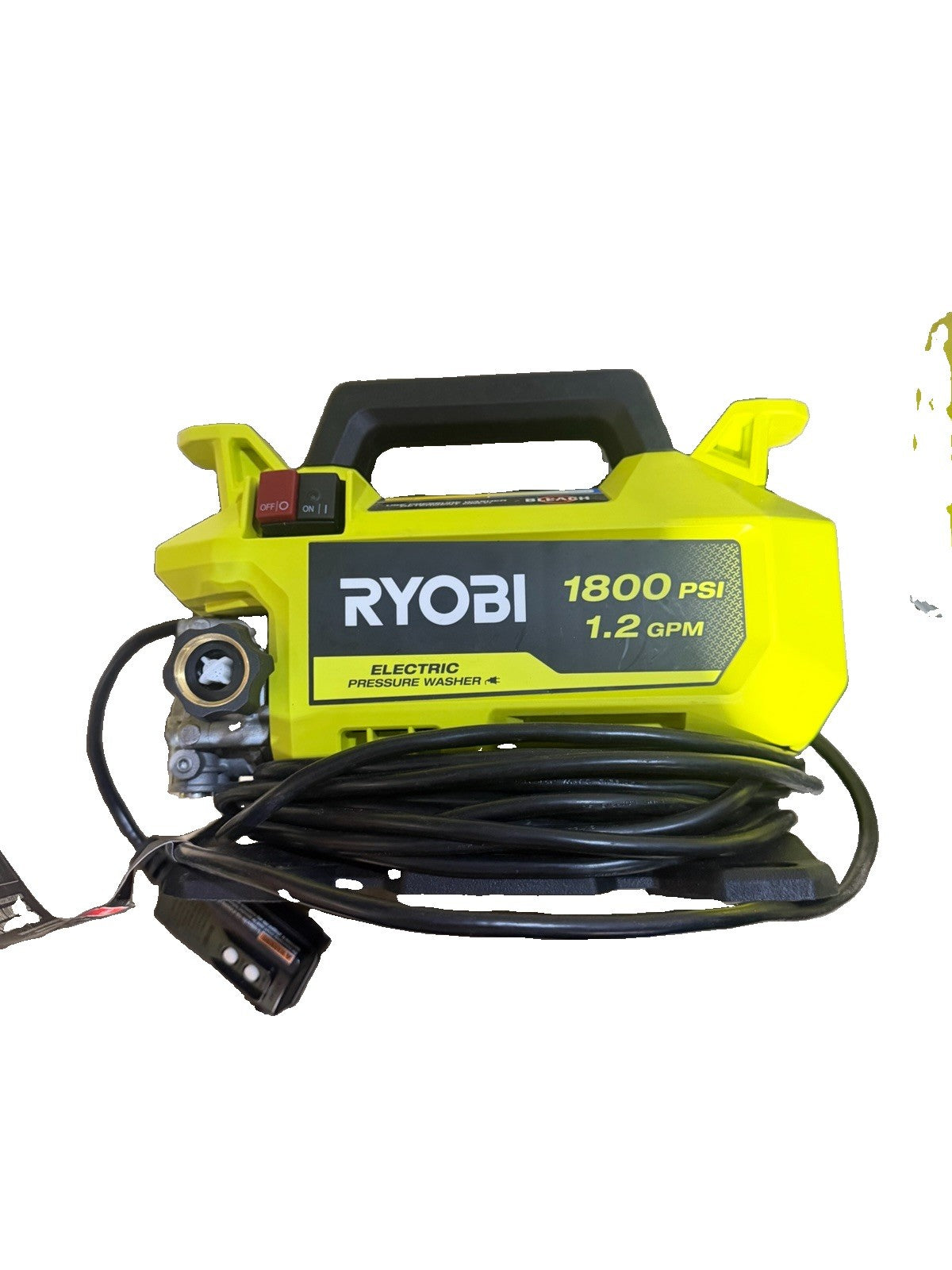 RYOBI 1800 PSI 1.2 GPM Cold Water Corded Electric Pressure Washer NO ATTACHMENTS