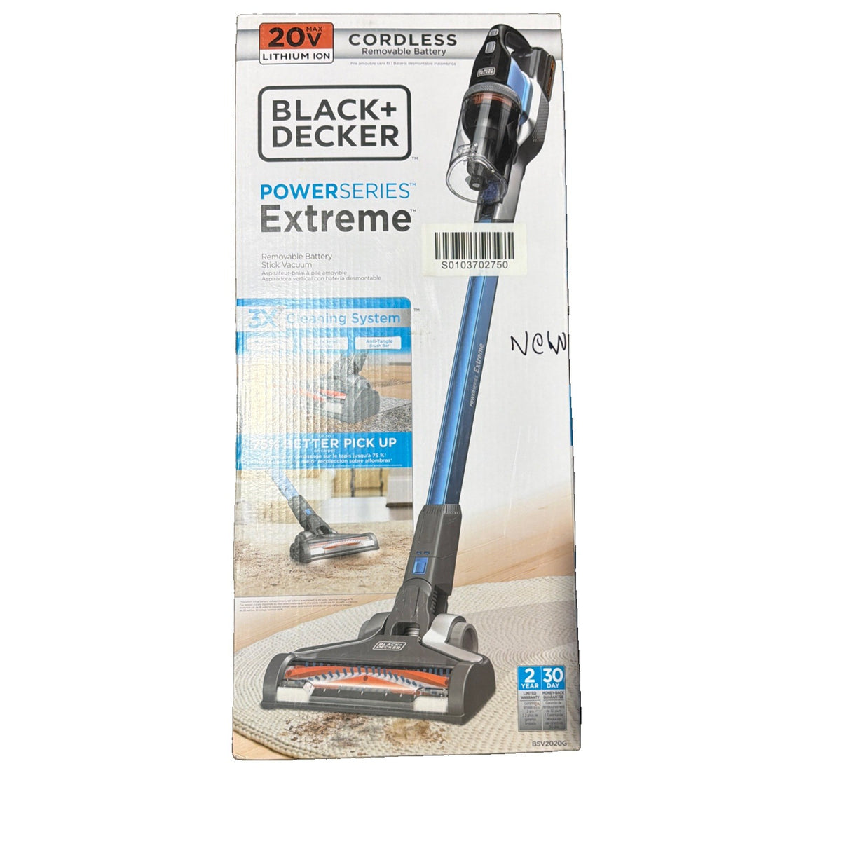 Black Decker PowerSeries BSV2020G Extreme Cordless Stick Vacuum Cleaner