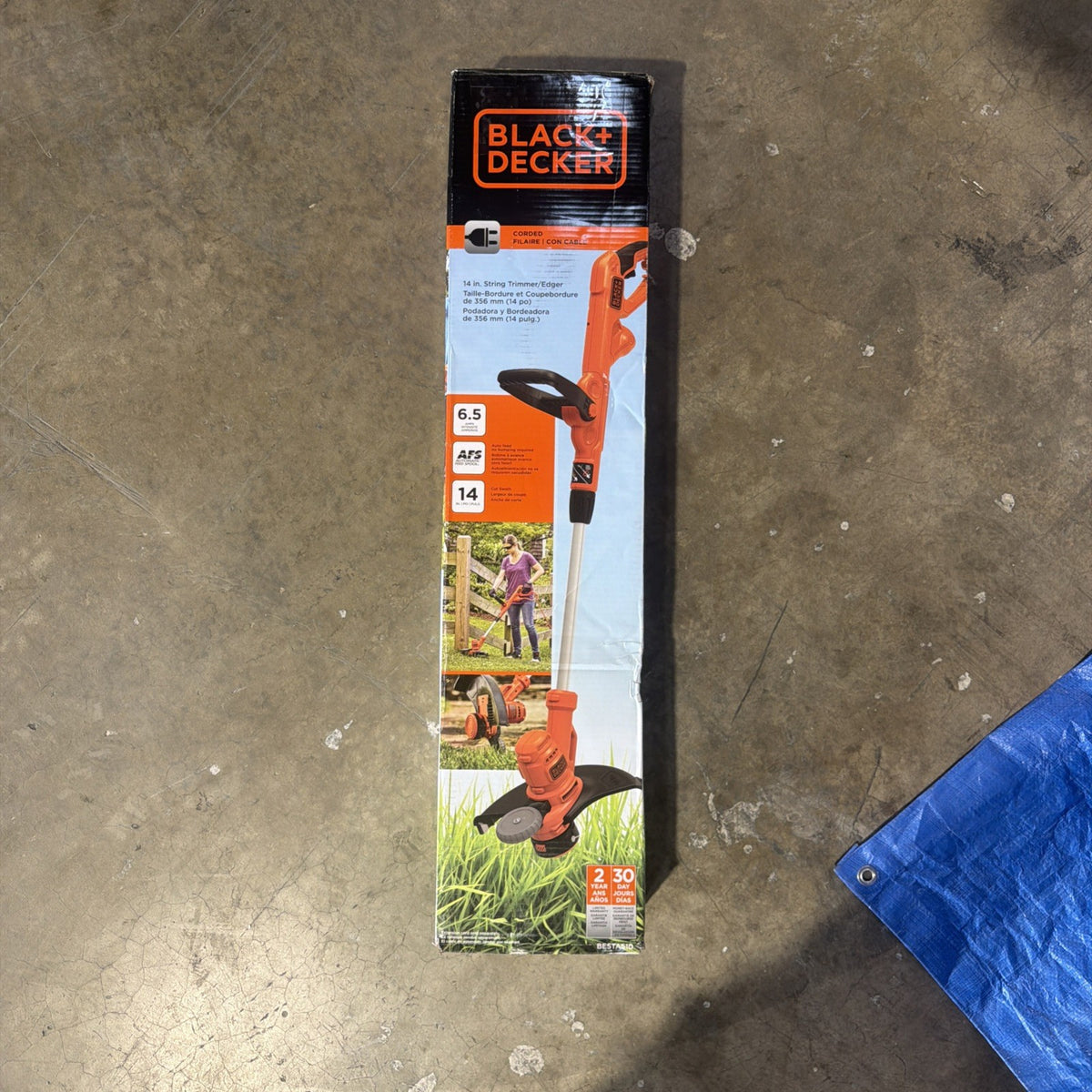 BLACK+DECKER String Trimmer With Auto Feed, Electric, 6.5-Amp,14-Inch - BESTA510
