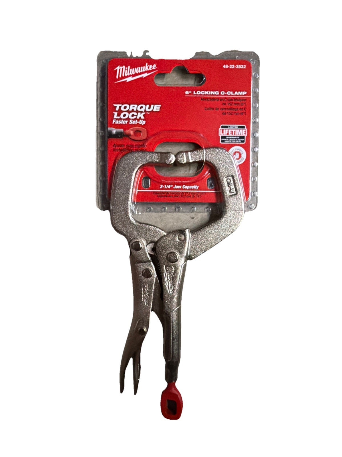 Milwaukee 48-22-3532 TORQUE LOCK™ 6" Regular Jaw Locking C-Clamp