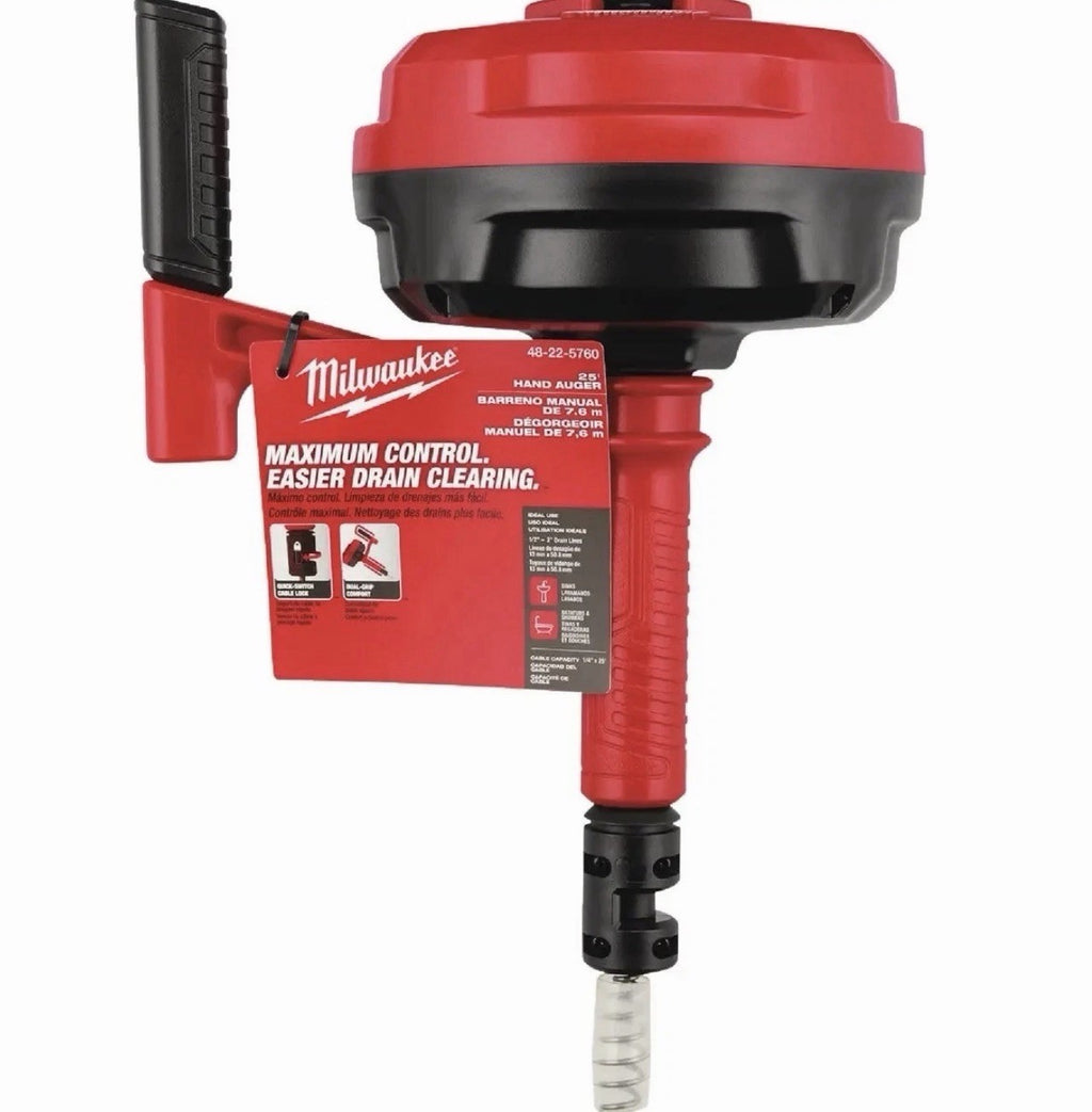 Milwaukee 25 ft. Hand Auger (48-22-5760) Fast Free Shipping!